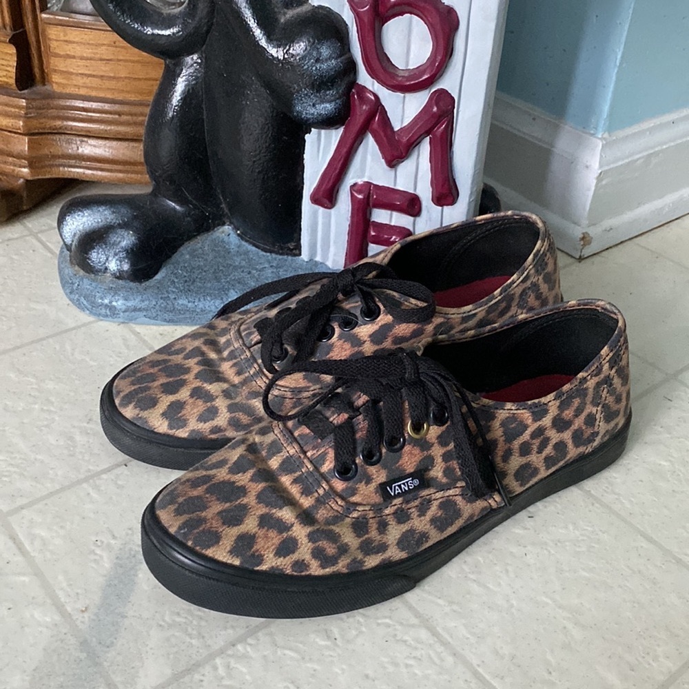 Vans Leopard Print Sneakers